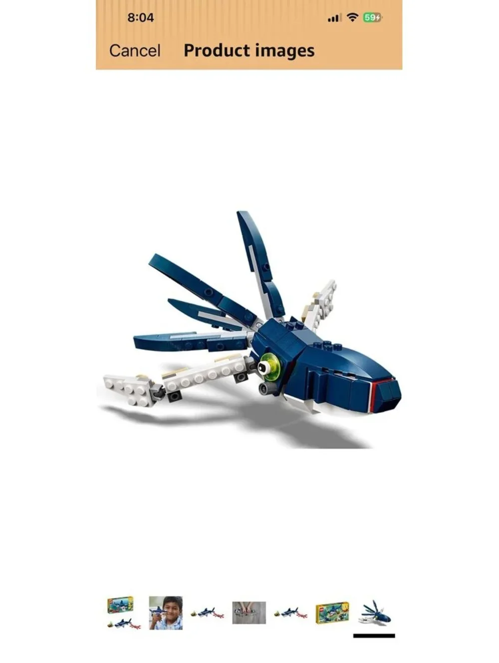 LEGO Creator 3 in 1 Deep Sea Creatures - 31088 - Retired